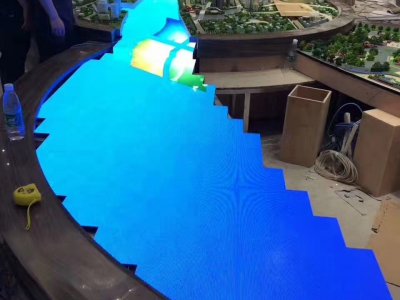 售樓處沙盤(pán)模型LED全彩顯示屏p2.5全彩